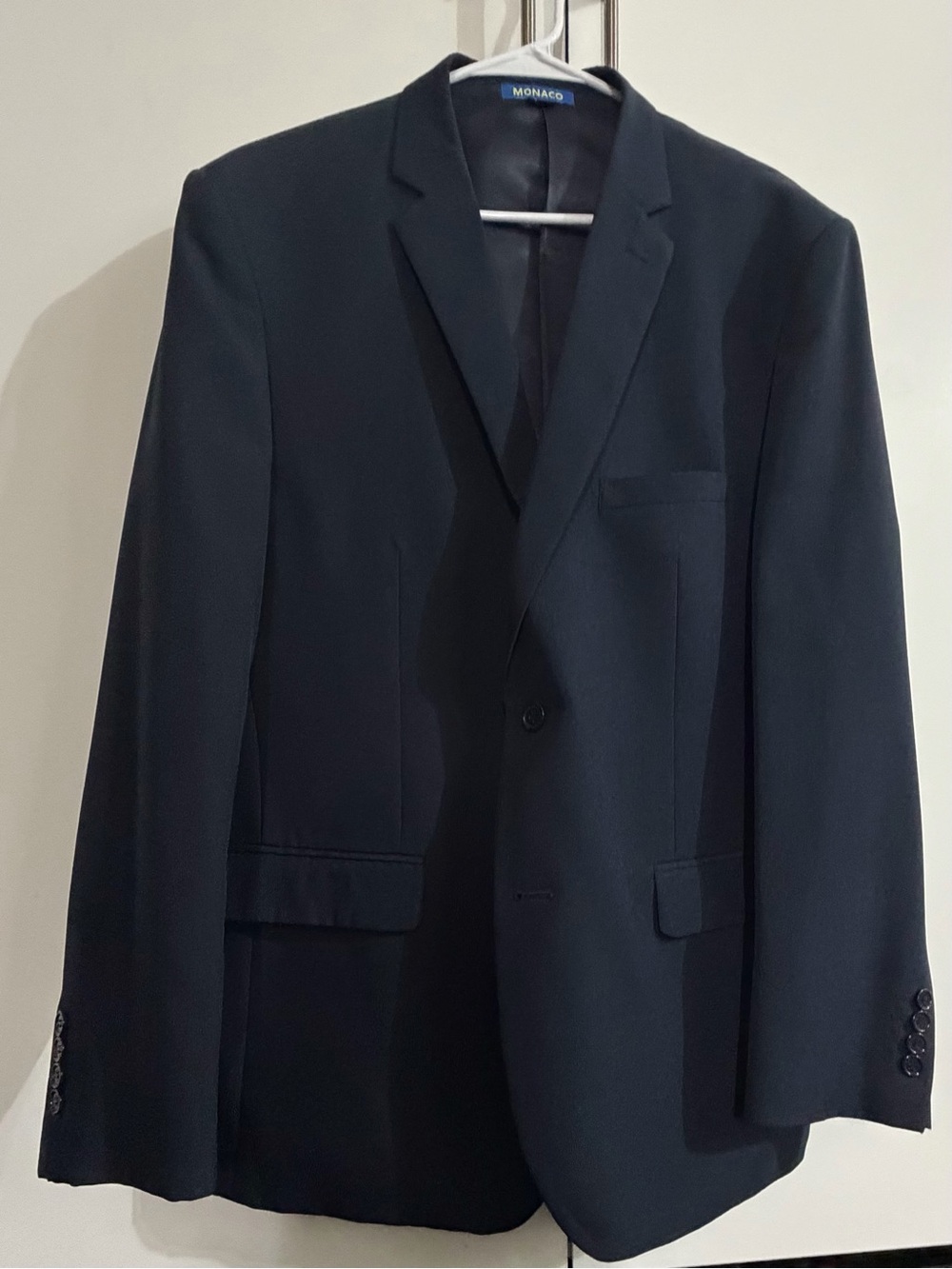 monaco Men's NAVY Single-Button Notch Lapel Blazer